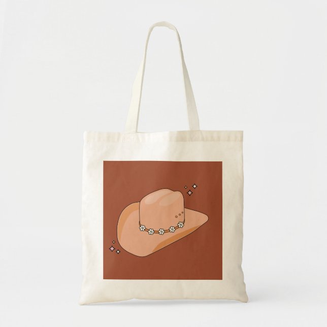 Bolsa Tote Cowboy Hat Rust Terracota (Frente)