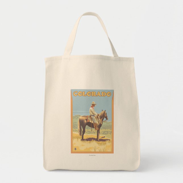 Bolsa Tote Cowboy (Side View)Colorado (Frente)