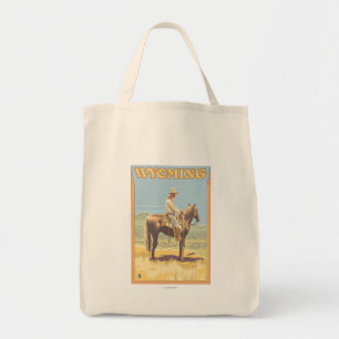 Bolsa Tote Cowboy (Vista lateral)Wyoming