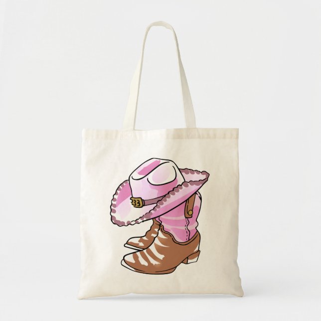 Bolsa Tote Cowgirl Boots and Hat (Frente)