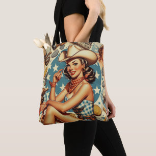 Bolsa Tote Cowgirl da linhagem