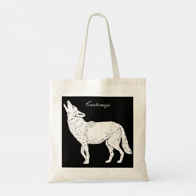 Bolsa Tote Coyote Howling Thunder_Cove (Verso)