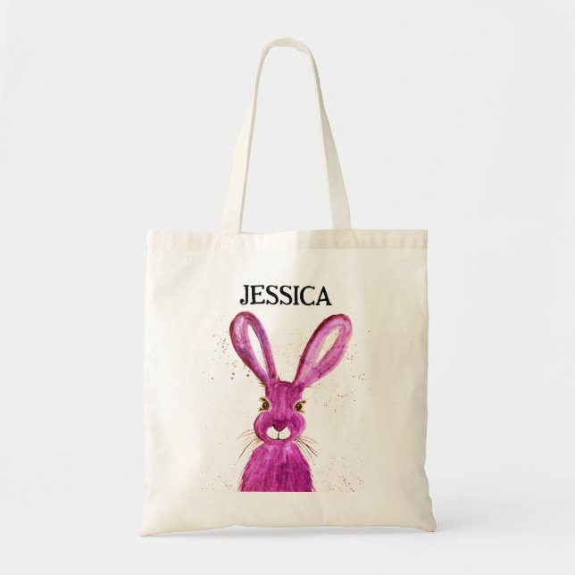 Bolsa Tote Cozedura Coxa Coelho Páscoa Coelho (Frente)
