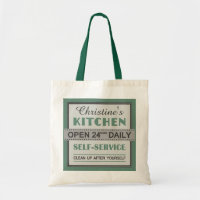 Cozinha - nome personalizado - sacos de tote