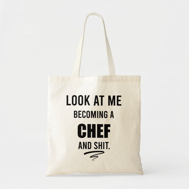 Bolsa Tote Cozinhar Engraçado Presente Para Camisa Engraçada  (Frente)