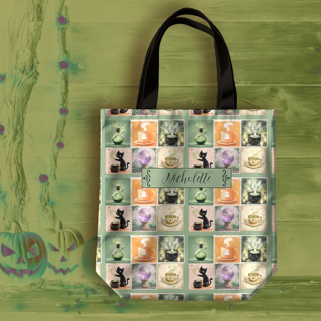Bolsa Tote Cozy Magic Season Halloween (Criador carregado)