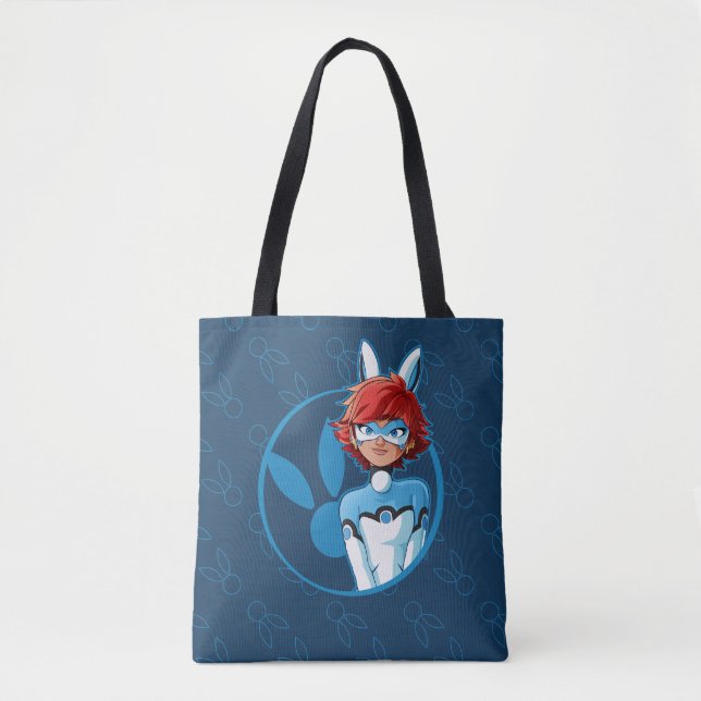 Bolsa Tote Crachá Azul Bunnyx (Frente)