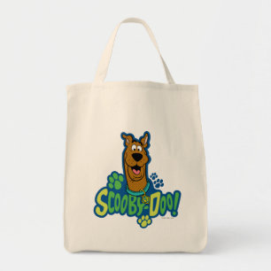 Bolsa Tote Crachá de Caractere de Impressão de Pata Scooby-Do