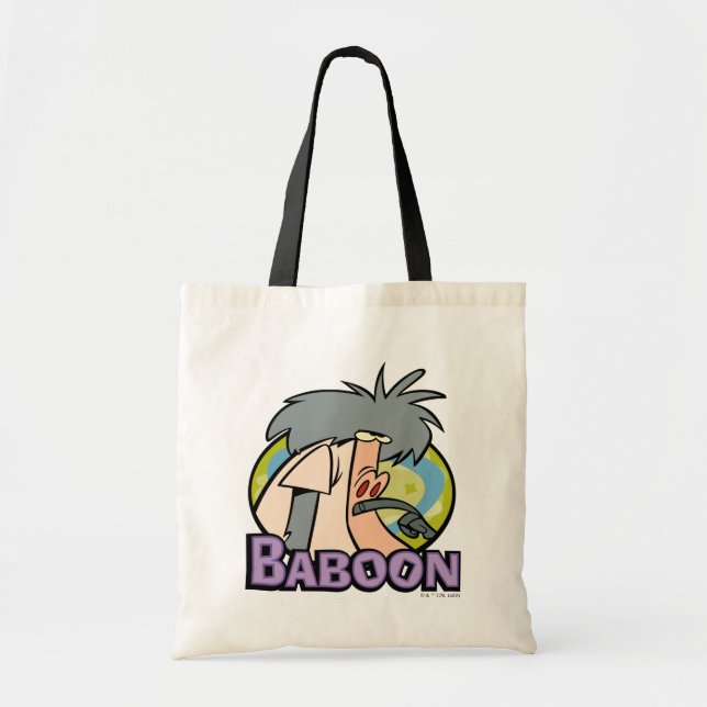 Bolsa Tote Crachá de Caráter Baboon I.R. (Frente)