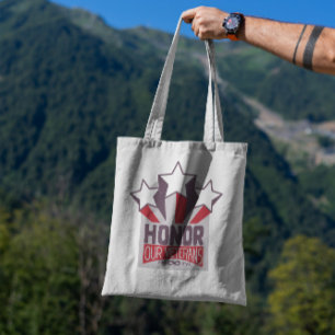 Bolsa Tote Crachá de Vintage do Dia dos Veteranos