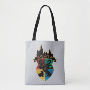 Bolsa Tote Crachá do Orgulho de Crest House do Castelo HOGWAR