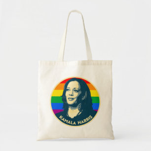 Bolsa Tote Crachá KAMALA HARRIS PRIDE