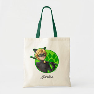 Bolsa Tote Crachá Verde do Cat Noir