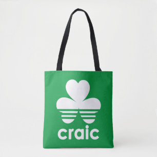 Bolsa Tote Craic Three Stripes Dia de São Patrício Shamrock