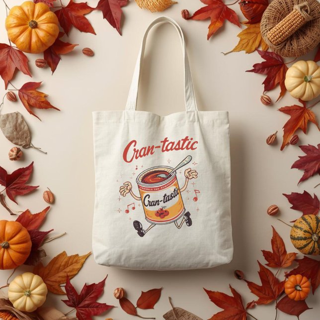 Bolsa Tote Cran-tástico - Piada engraçada de cranberry para o (Criador carregado)