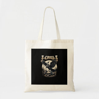 Bolsa Tote Cráneo Gótico F Caw F Corvo Humor Gráfico