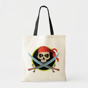 Bolsa Tote crânio 3D e Crossbones