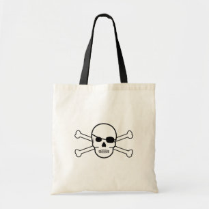 Bolsa Tote crânio de pirata e bósforos