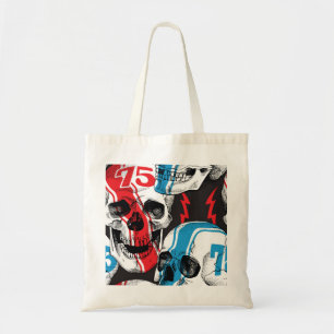 Bolsa Tote Crânio De Racer: Rebelião Sem Olhos Vintage.