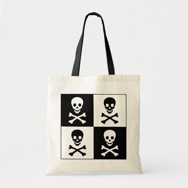 Bolsa Tote Crânio e Crossbones (Frente)