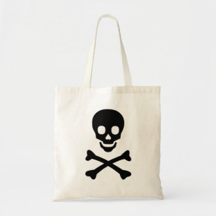 Bolsa Tote Crânio e Crossbones