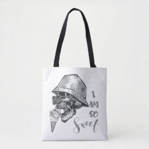 Bolsa Tote Crânio Gelado