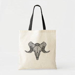 Bolsa Tote Crânio inspirado dos carneiros