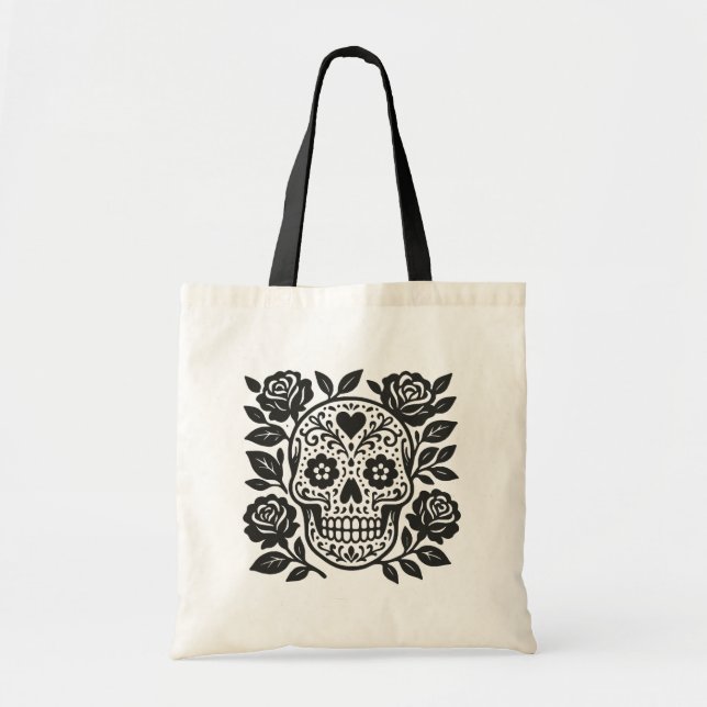 Bolsa Tote Crânio mexicano (Frente)