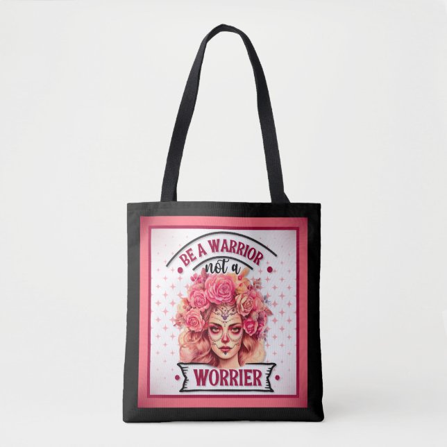 Bolsa Tote Crânio rosa e Bonito (Frente)