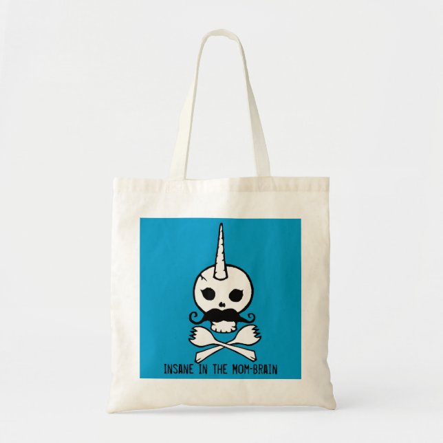Bolsa Tote Crânio/saco transversal de Spork (Frente)
