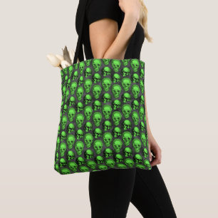 Bolsa Tote Cránios Verdes e Série Girassol Design 2