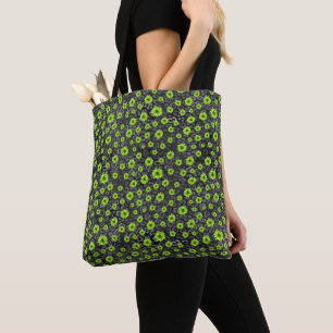 Bolsa Tote Crânios Verdes e Série Girassol Design 7