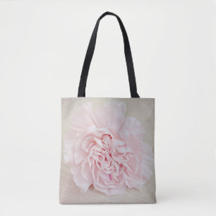 Bolsa Tote Cravo cor-de-rosa bonito toda sobre - imprima a