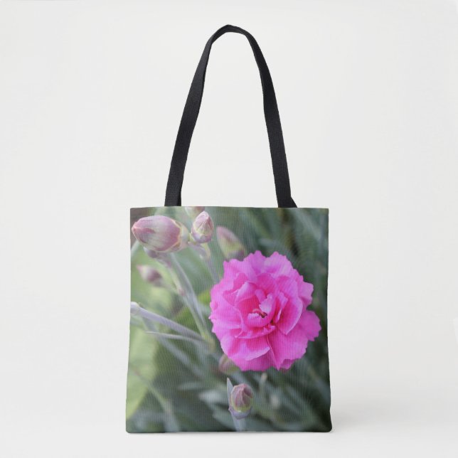 Bolsa Tote Cravo cor-de-rosa suave (Frente)