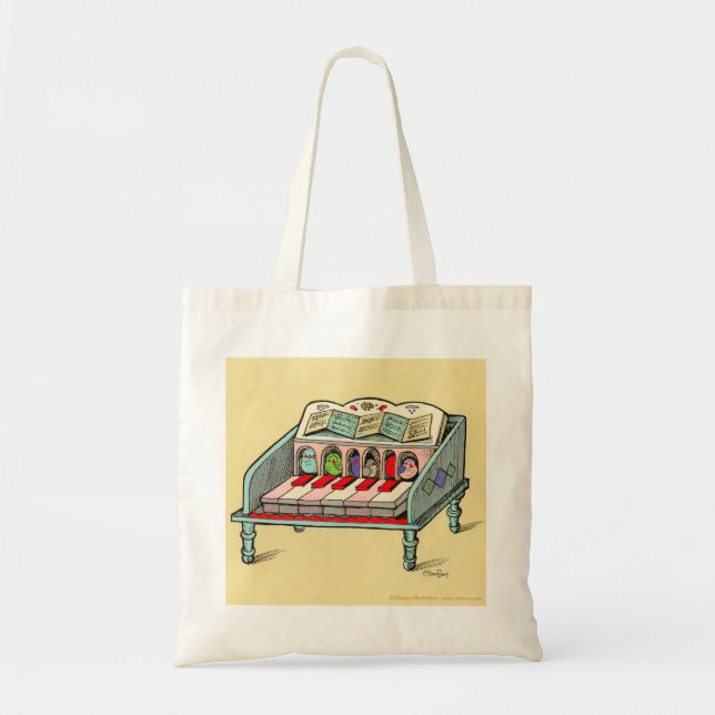 Bolsa Tote Cravo psto pássaro (Frente)