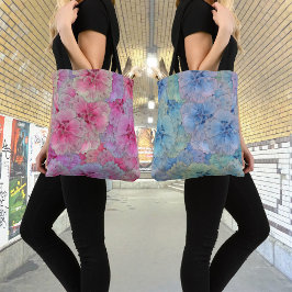 Bolsa Tote Cravos azuis no estilo vintage