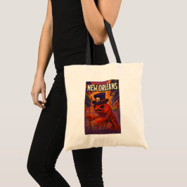 Bolsa Tote Crawfish Voodooman Temático de Nova Orleans
