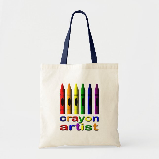 Bolsa Tote Crayon Artist Kids Tote Bag (Frente)
