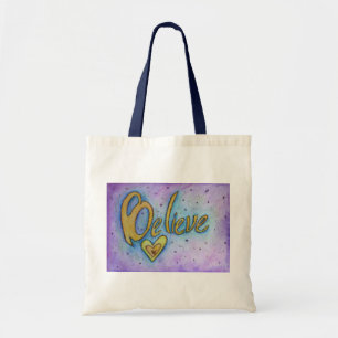 Bolsa Tote Crê em Bolas de Tote Inspiracionais de Arte do Cor