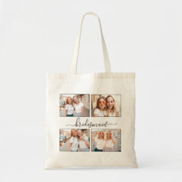 Bolsa Tote Create Personalized Photo Collage Bridesmaid