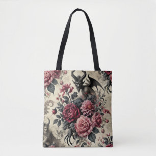 Bolsa Tote Crematório 🔥-Rosa - Vitoriano Gótico