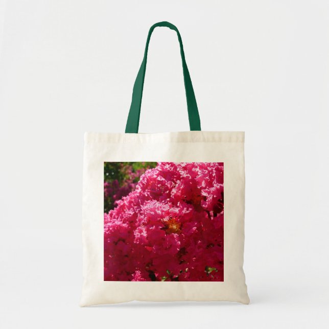Bolsa Tote Crepe Myrtle Tree Magenta Floral (Frente)