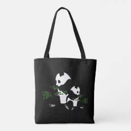 Bolsa Tote Crescendo Panda Preto