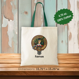 Bolsa Tote Crestão do Clã Paterson sobre Tartan