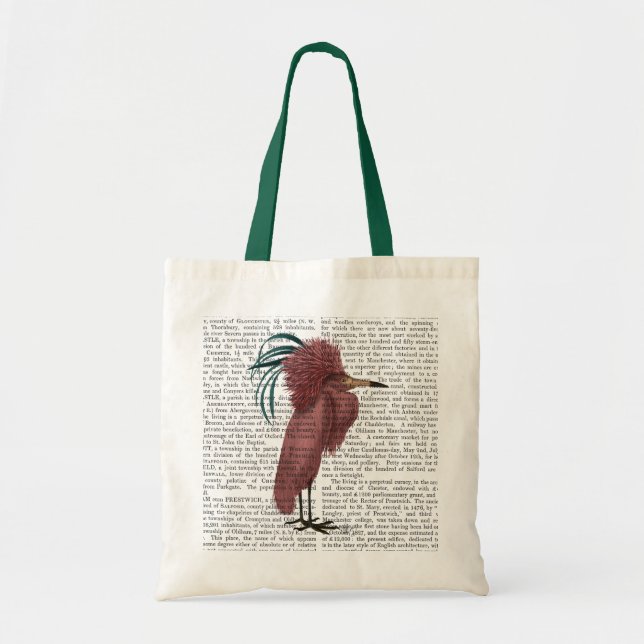 Bolsa Tote Crested Marsala Bird (Frente)