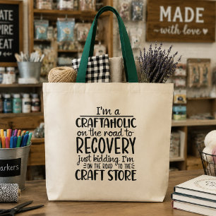 Bolsa Tote Criador de Artesanato Divertido Craftaholic