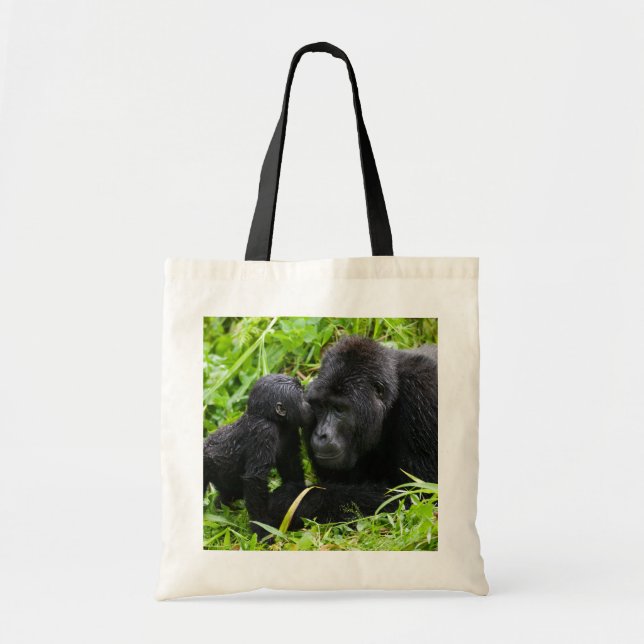 Bolsa Tote Criança Montanha Gorilla Kisses Silverback Gorilla (Frente)