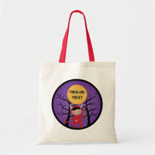 Bolsa Tote Criança no Diabo Costume Trick-or-Treat Bag