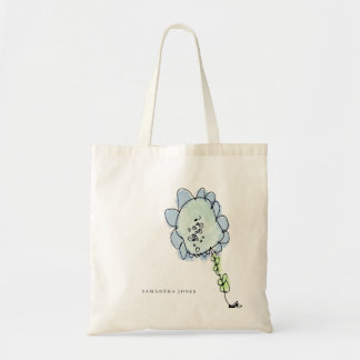 Bolsa Tote Criança Rústica Cuta Desenhada Lente Cor-de-Água R