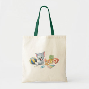 Bolsa Tote Criança Tom e Jerry Brincando com Brinquedos